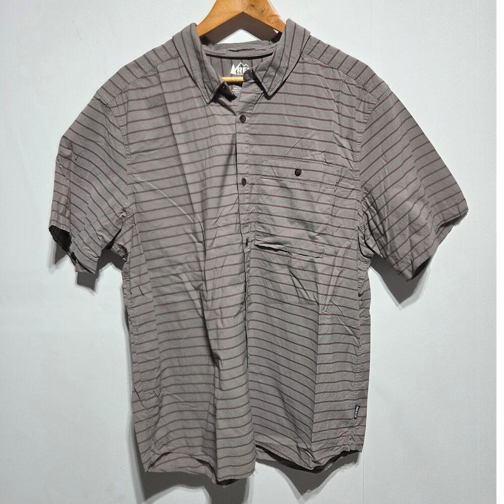 REI Co-op Men's Short Sleeve Button Down Casual Shirt Size XL